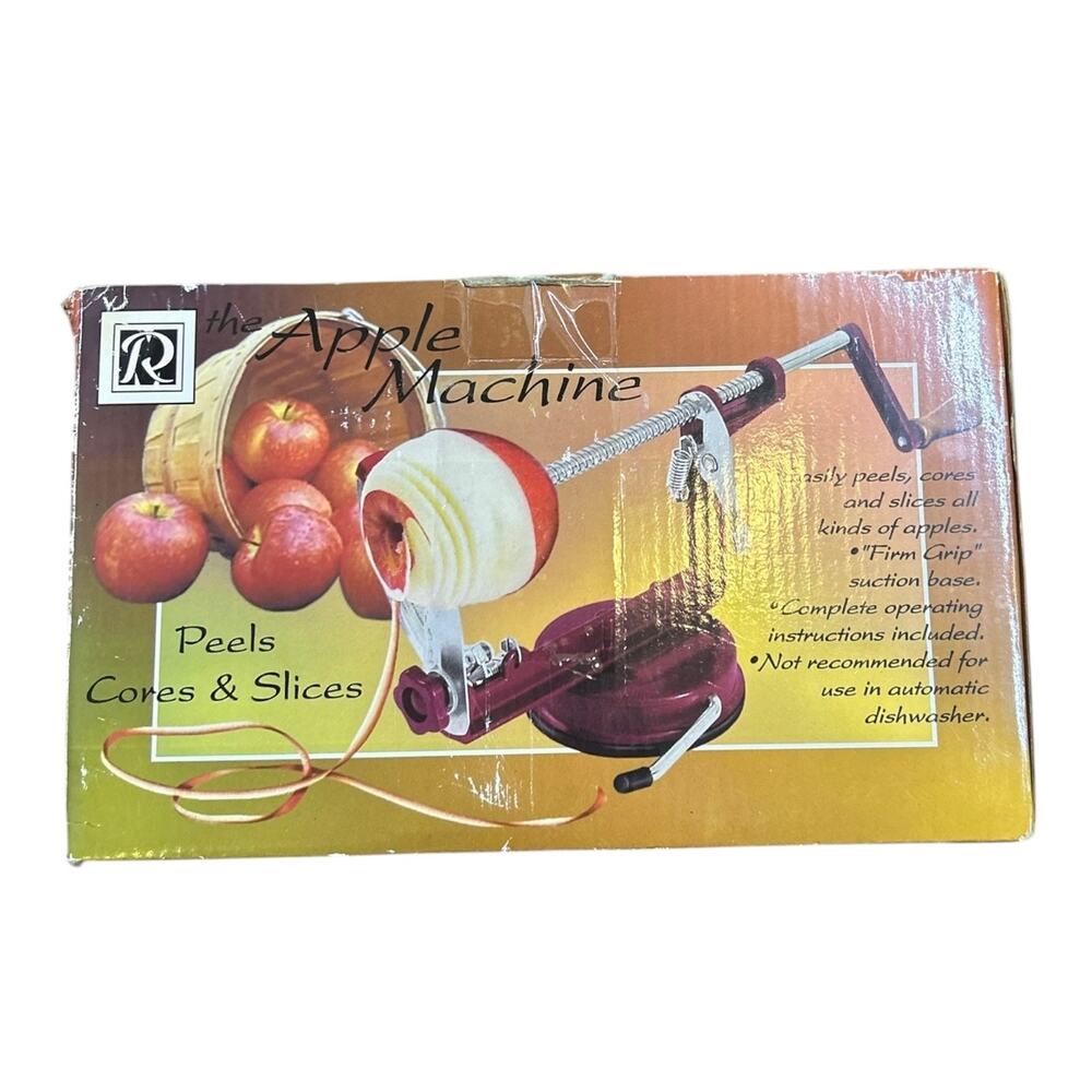Vintage R&M International Apple Peeler Machine –Peels, Cores & Slices - NIB